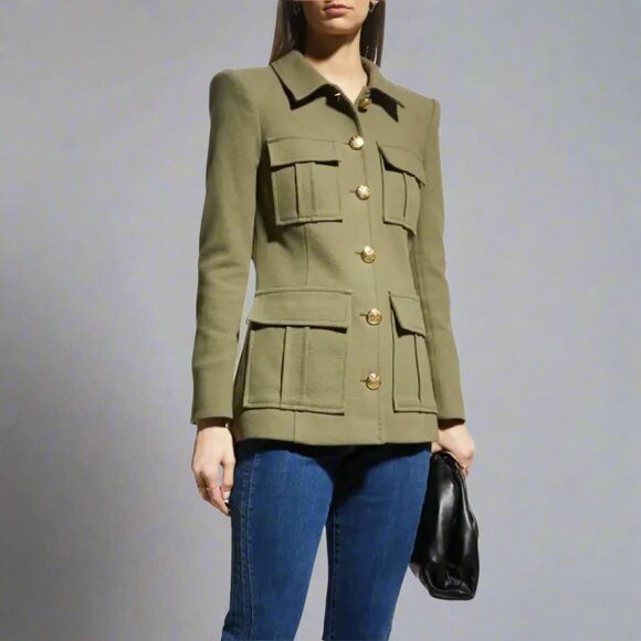 Veronica Beard army green Lambert Dickey jacket, size 0, NEW WITH TAGS! - Picture 1 of 4